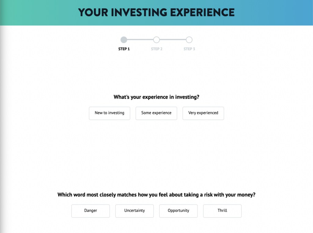 Investing experience Questionaire