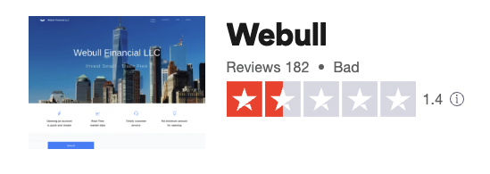 Webull Trust Pilot Reviews