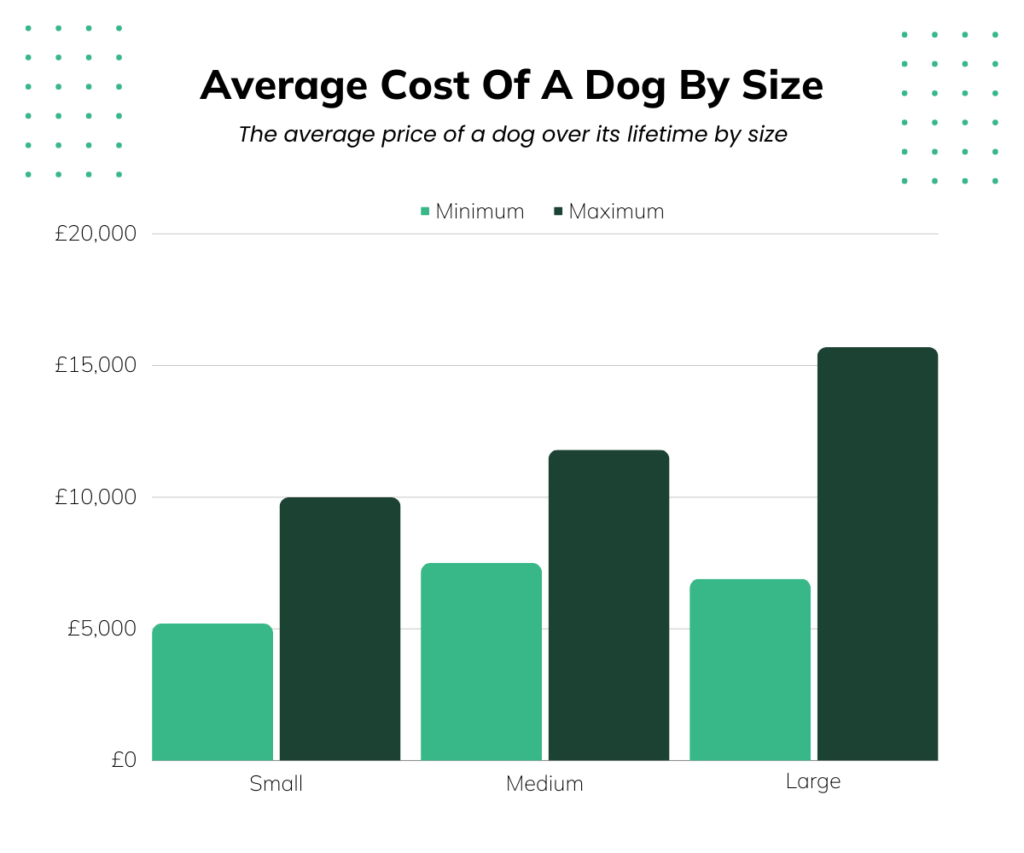 Cost of owning a dog by size